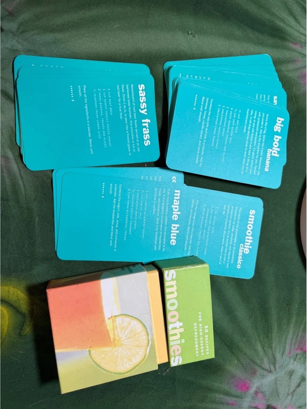 Smoothies Recipe Card Deck - 50 High-Energy Refreshment